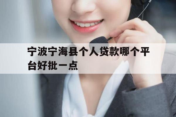 宁波宁海县个人贷款哪个平台好批一点
