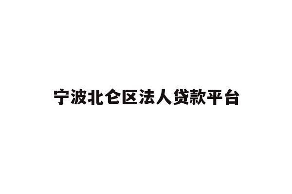 详细阅读:宁波北仑区法人贷款平台 宁波北仑区法人贷款平台