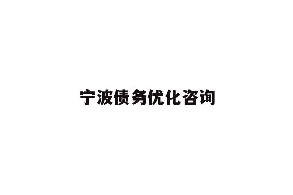 详细阅读:宁波债务优化咨询 宁波债务优化咨询