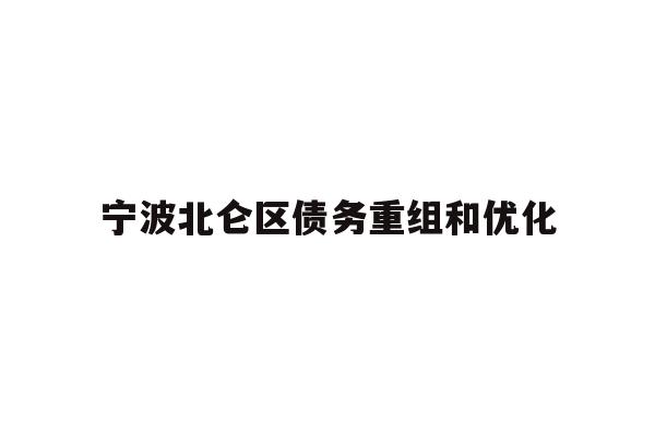 详细阅读:宁波北仑区债务重组和优化 宁波北仑区债务重组和优化