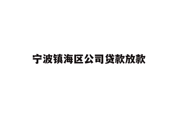 详细阅读:宁波镇海区公司贷款放款 宁波镇海区公司贷款放款