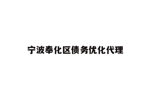 详细阅读:宁波奉化区债务优化代理 宁波奉化区债务优化代理