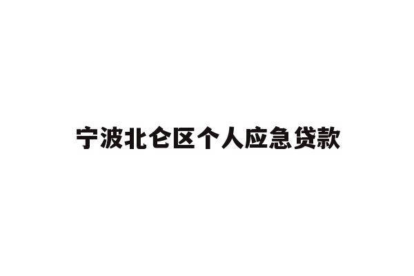 详细阅读:宁波北仑区个人应急贷款 宁波北仑区个人应急贷款