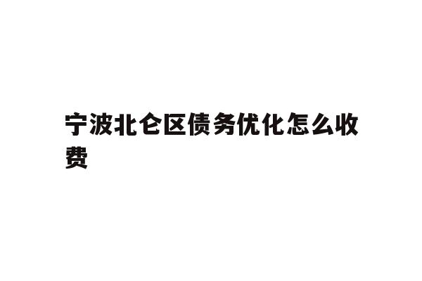 详细阅读:宁波北仑区债务优化怎么收费 宁波北仑区债务优化怎么收费
