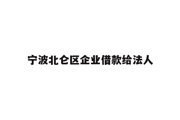 详细阅读:宁波北仑区企业借款给法人 宁波北仑区企业借款给法人