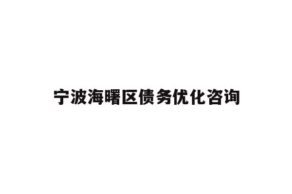 详细阅读:宁波海曙区债务优化咨询 宁波海曙区债务优化咨询