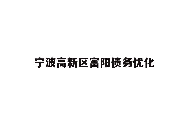 详细阅读:宁波高新区富阳债务优化 宁波高新区富阳债务优化
