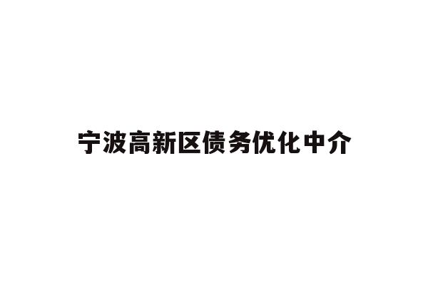 详细阅读:宁波高新区债务优化中介 宁波高新区债务优化中介
