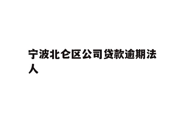 详细阅读:宁波北仑区公司贷款逾期法人 宁波北仑区公司贷款逾期法人