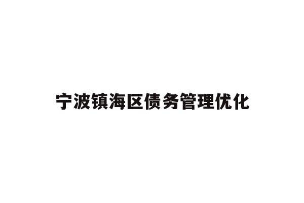 详细阅读:宁波镇海区债务管理优化 宁波镇海区债务管理优化