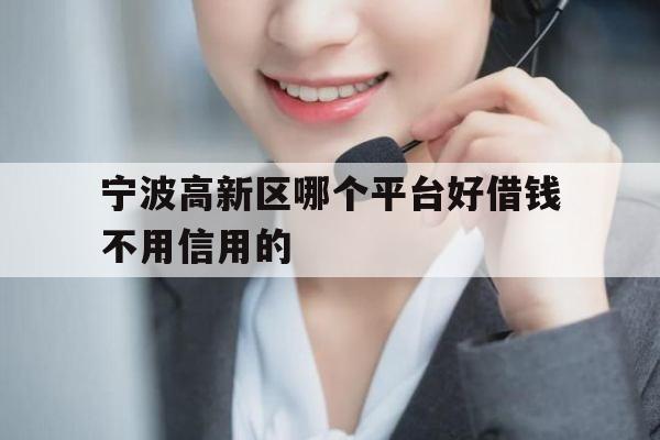 宁波高新区哪个平台好借钱不用信用的