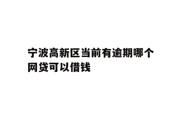 详细阅读:宁波高新区当前有逾期哪个网贷可以借钱 宁波高新区当前有逾期哪个网贷可以借钱