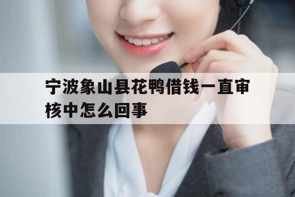 宁波象山县花鸭借钱一直审核中怎么回事