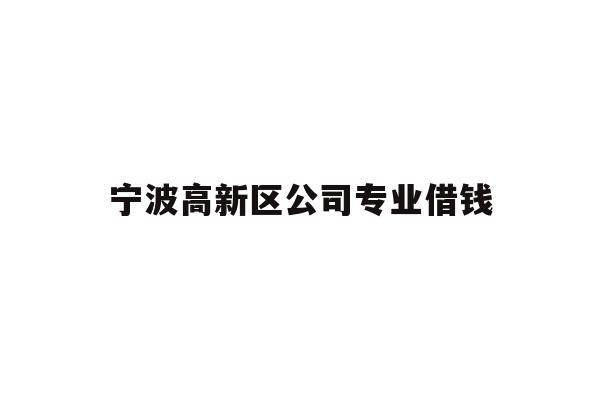 宁波高新区公司专业借钱